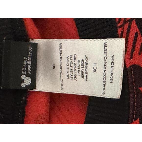 Disney Mickey Mouse casual athleisure red/black plaid sweatshirt Size XS - Picture 7 of 7